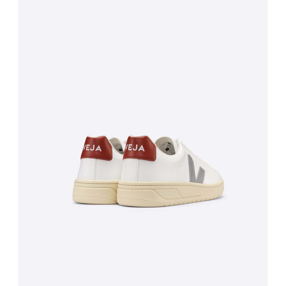 Veja URCA CWL OXFORD-GREY Women's Sneakers White/Red | NZ 632TCE